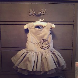 Janie and Jack NWT silver dress